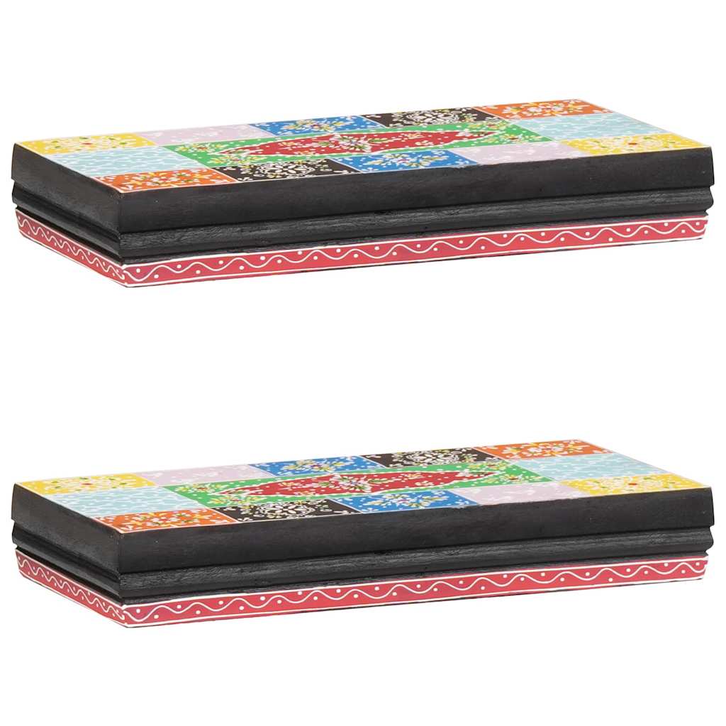 Prateleiras de Parede 2 pcs Multicolor 40 x 20 x 6 cm