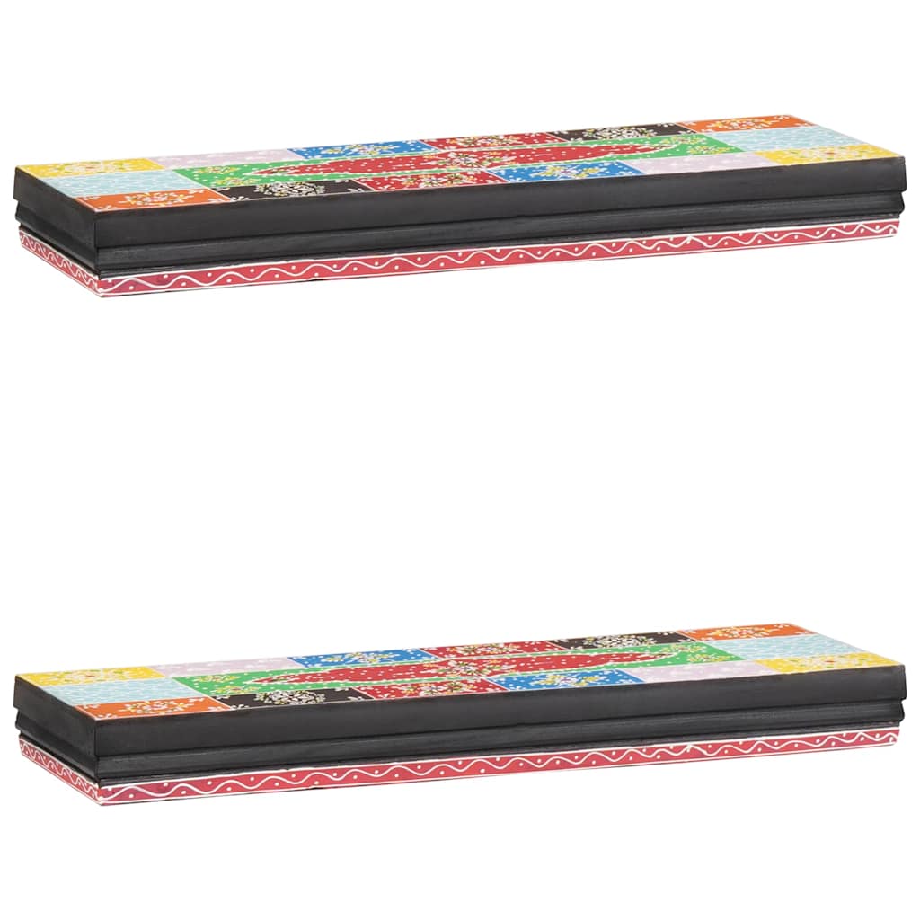 Prateleiras de Parede 2 pcs Multicolor 60 x 20 x 6 cm