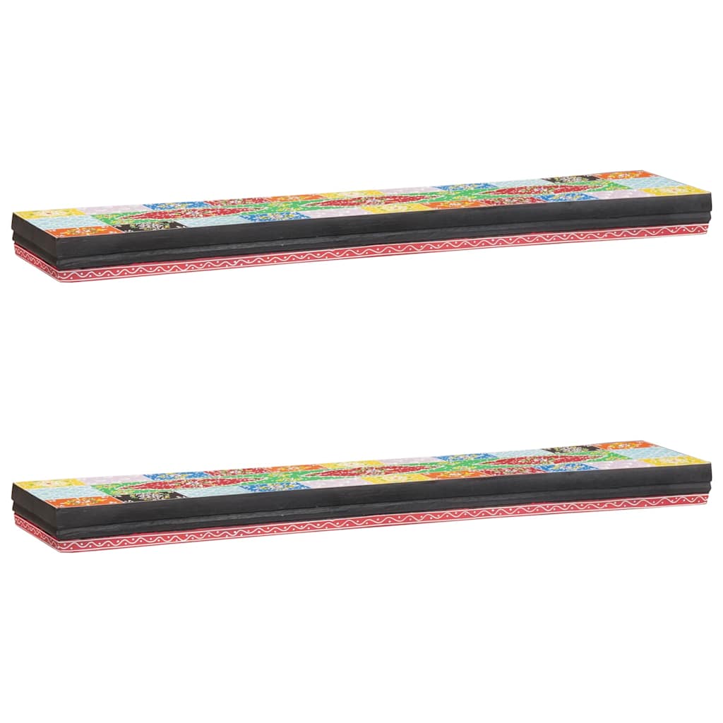 Prateleiras de Parede 2 pcs Multicolor 100 x 20 x 6 cm