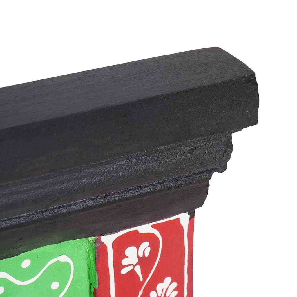 Cabideiro Preto 80 x 25 x 2 cm Madeira processada