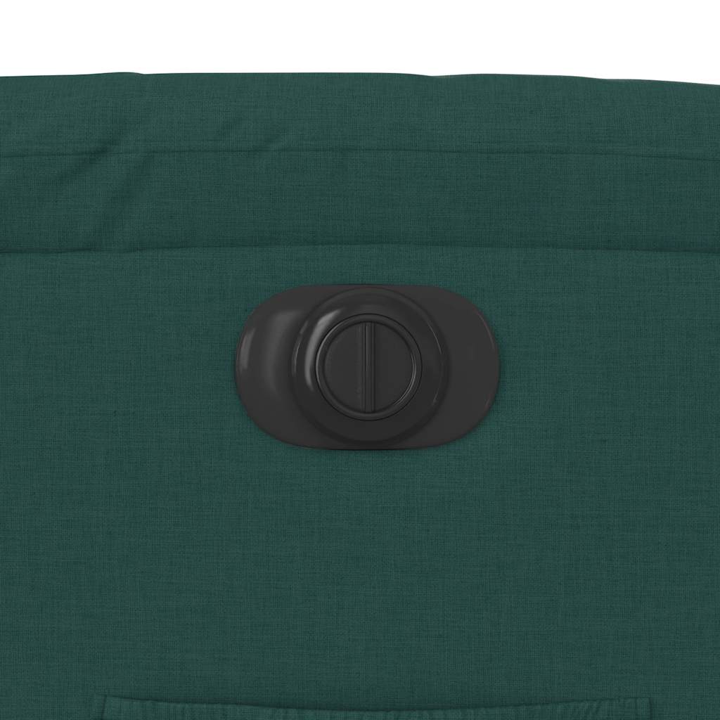 Poltrona elétrica reclinável tecido verde-escuro