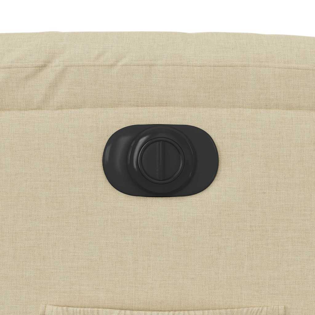 Poltrona reclinável elétrica tecido cor creme