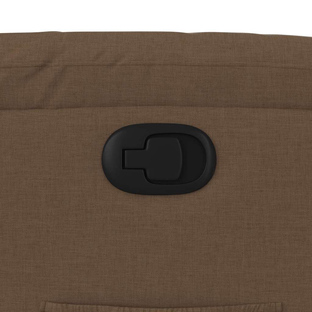 Poltrona reclinável elevatória tecido castanho