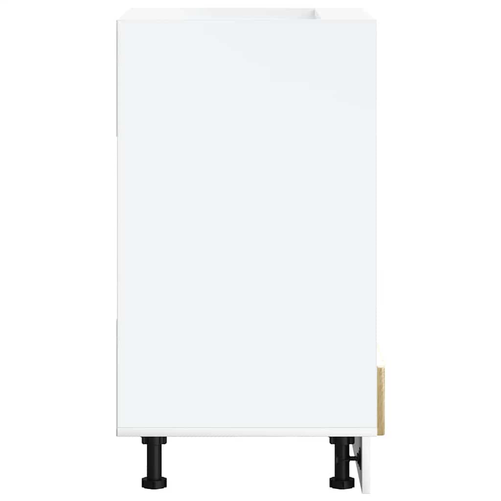 Armário forno Kalmar derivados de madeira branco brilhante