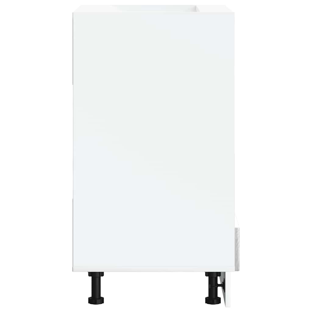 Armário forno Kalmar derivados de madeira branco brilhante