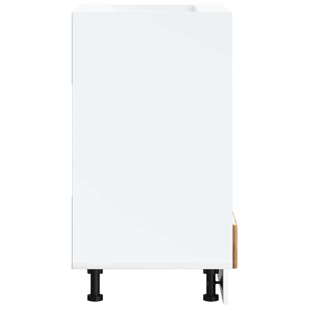 Armário forno Kalmar derivados de madeira branco brilhante