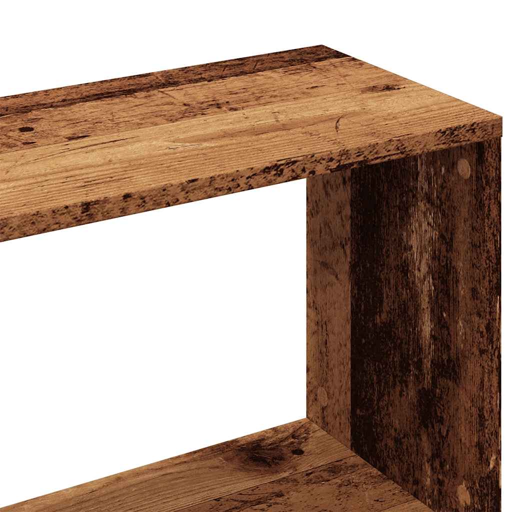 Armário de livros madeira velha 80x24x96 cm madeira trabalhada