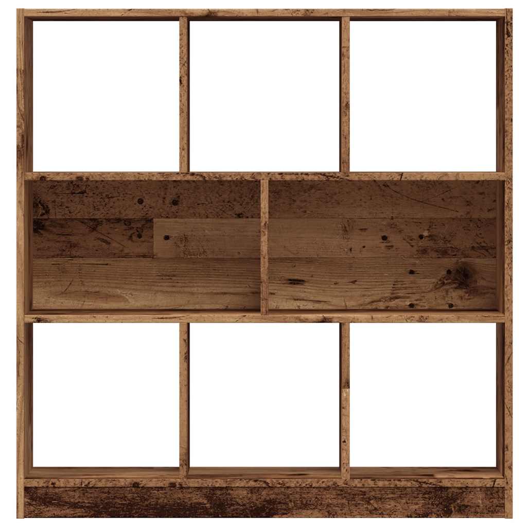 Estante 97,5x29,5x100 cm contraplacado madeira velha