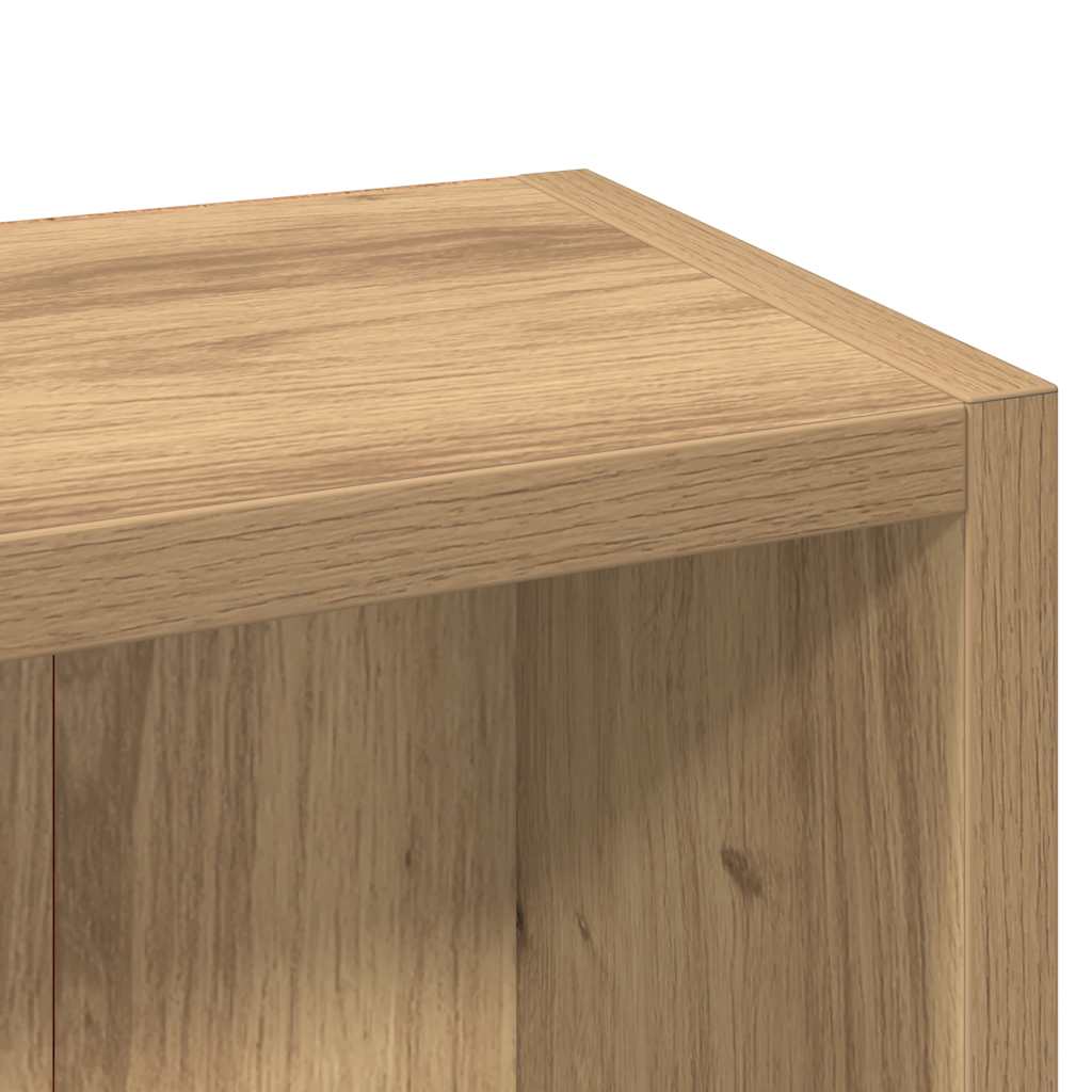 Armários CD 2pcs 21x16x93,5cm deriv. madeira carvalho artisiano