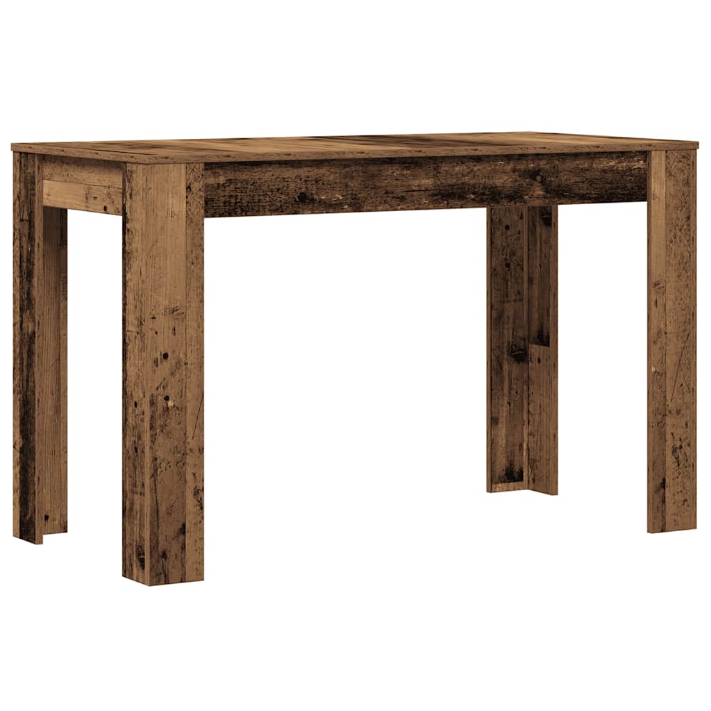 Mesa de jantar 120x60x76 cm derivados de madeira madeira velha