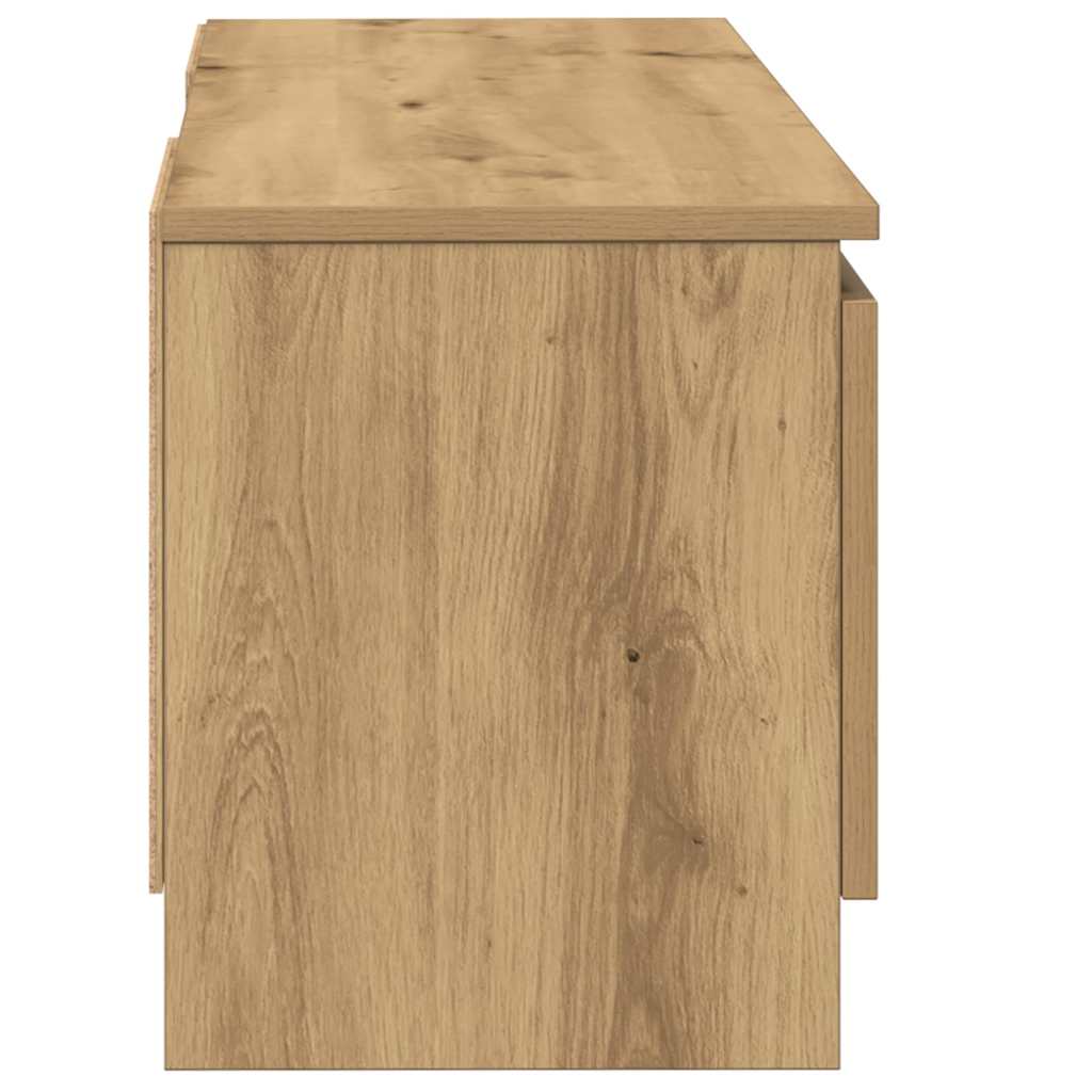 Móvel TV 102x30x36 cm derivados de madeira carvalho artisiano