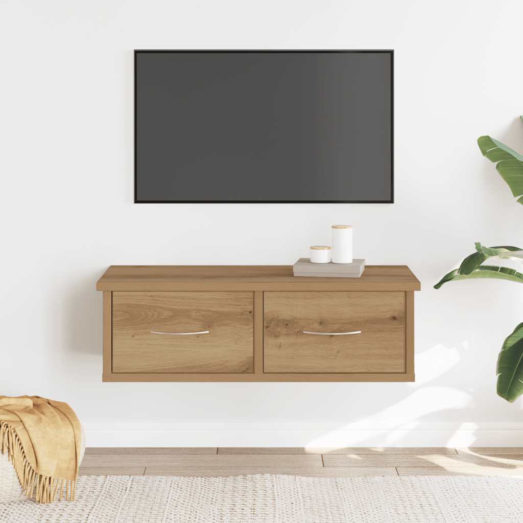 Armário parede 60x26x18,5 cm deriv. madeira carvalho artisiano