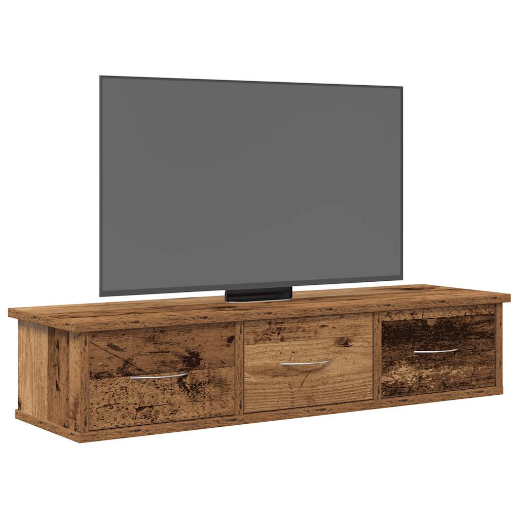 Armário parede 88x26x18,5 cm derivados de madeira madeira velha