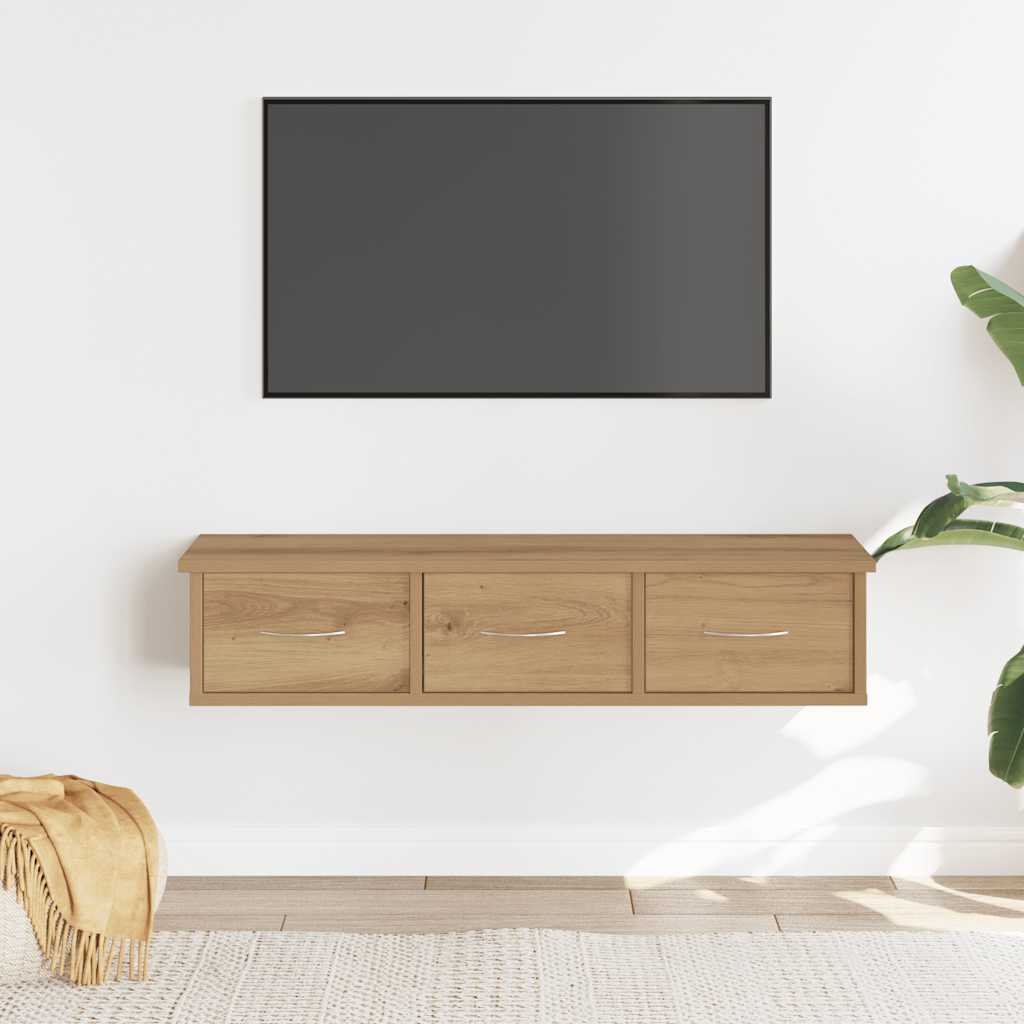 Armário parede 88x26x18,5 cm deriv. madeira carvalho artisiano