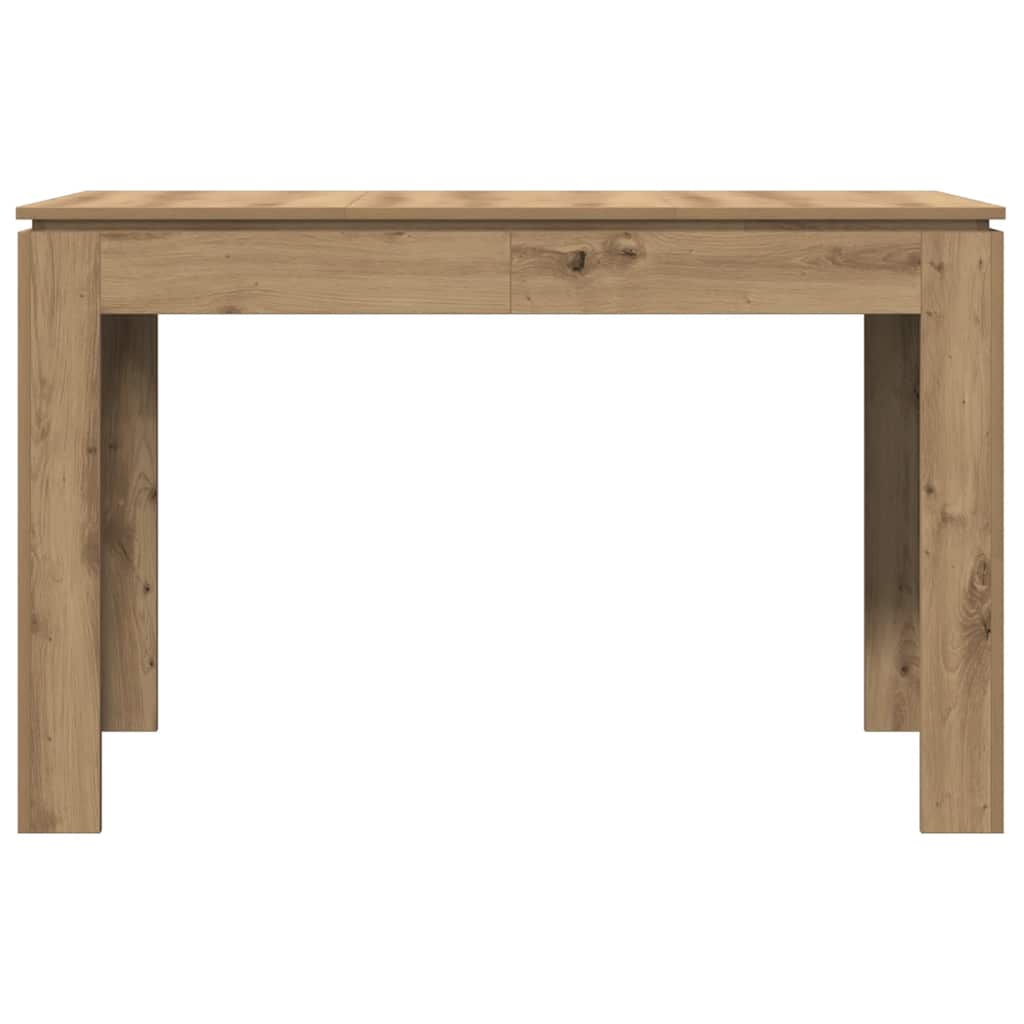 Mesa de jantar 120x60x76cm derivados madeira carvalho artisiano