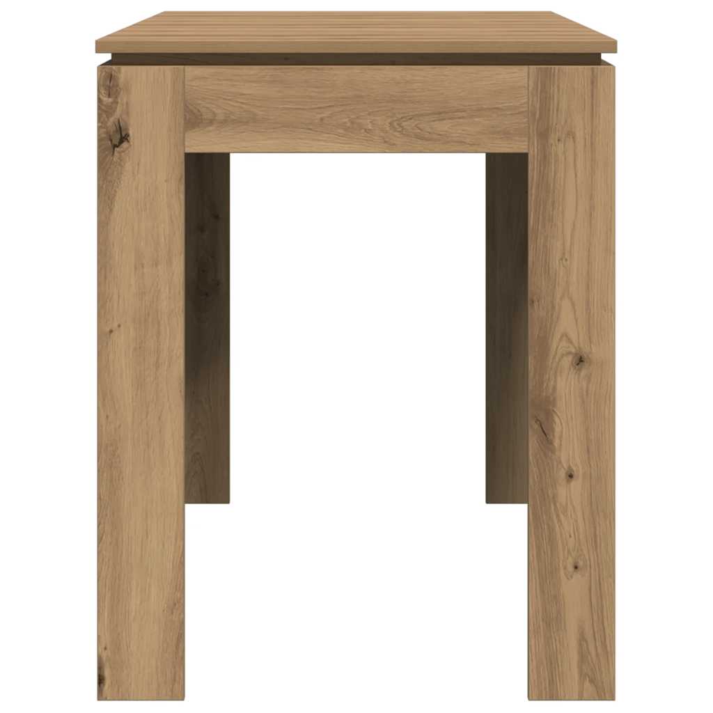 Mesa de jantar 120x60x76cm derivados madeira carvalho artisiano