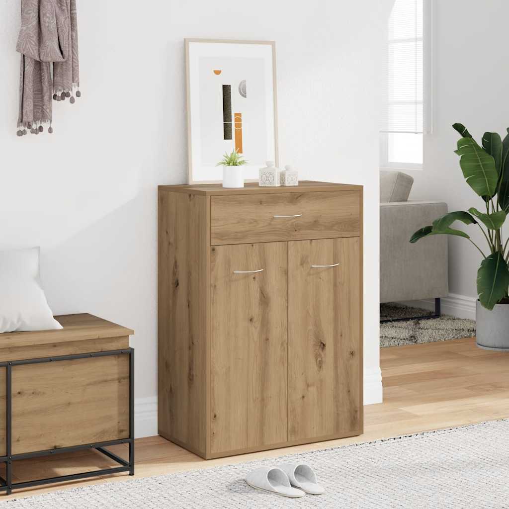 Sapateira 60x35x84 cm derivados de madeira carvalho artisiano