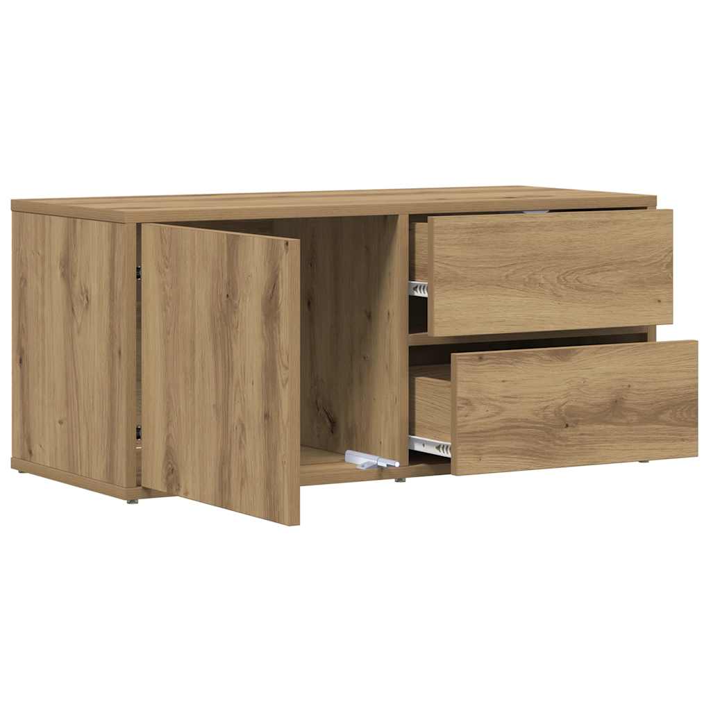 Móvel TV 80x34x35,5 cm derivados de madeira carvalho artisiano