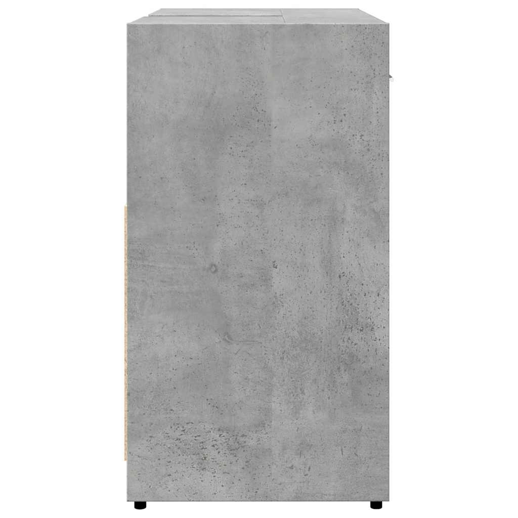 Móvel p/ lavatório 60x33x60cm derivados madeira concreto cinza