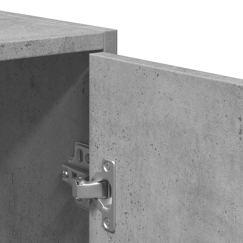 Armário de casa de banho c/ espelho madeira proc. cinza cimento