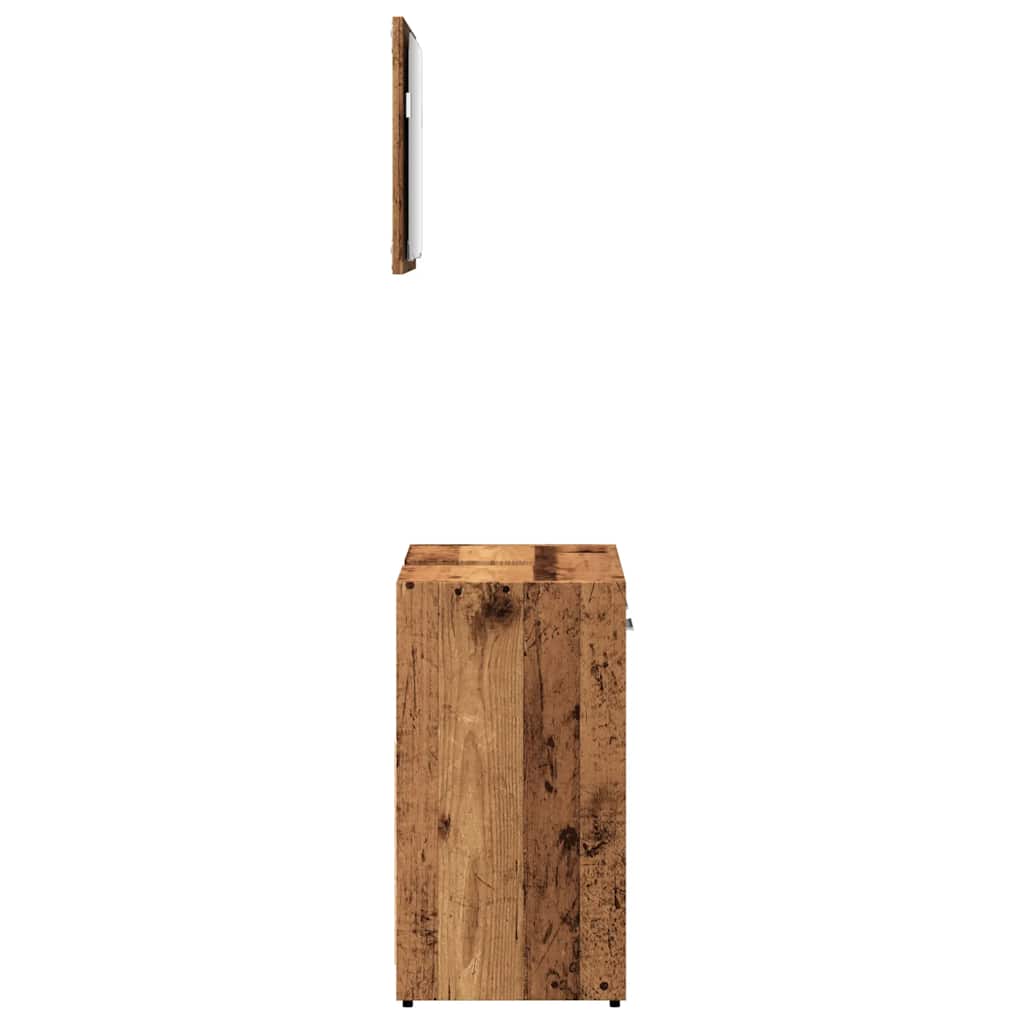 Móvel casa de banho espelho madeira antiga madeira trabalhada