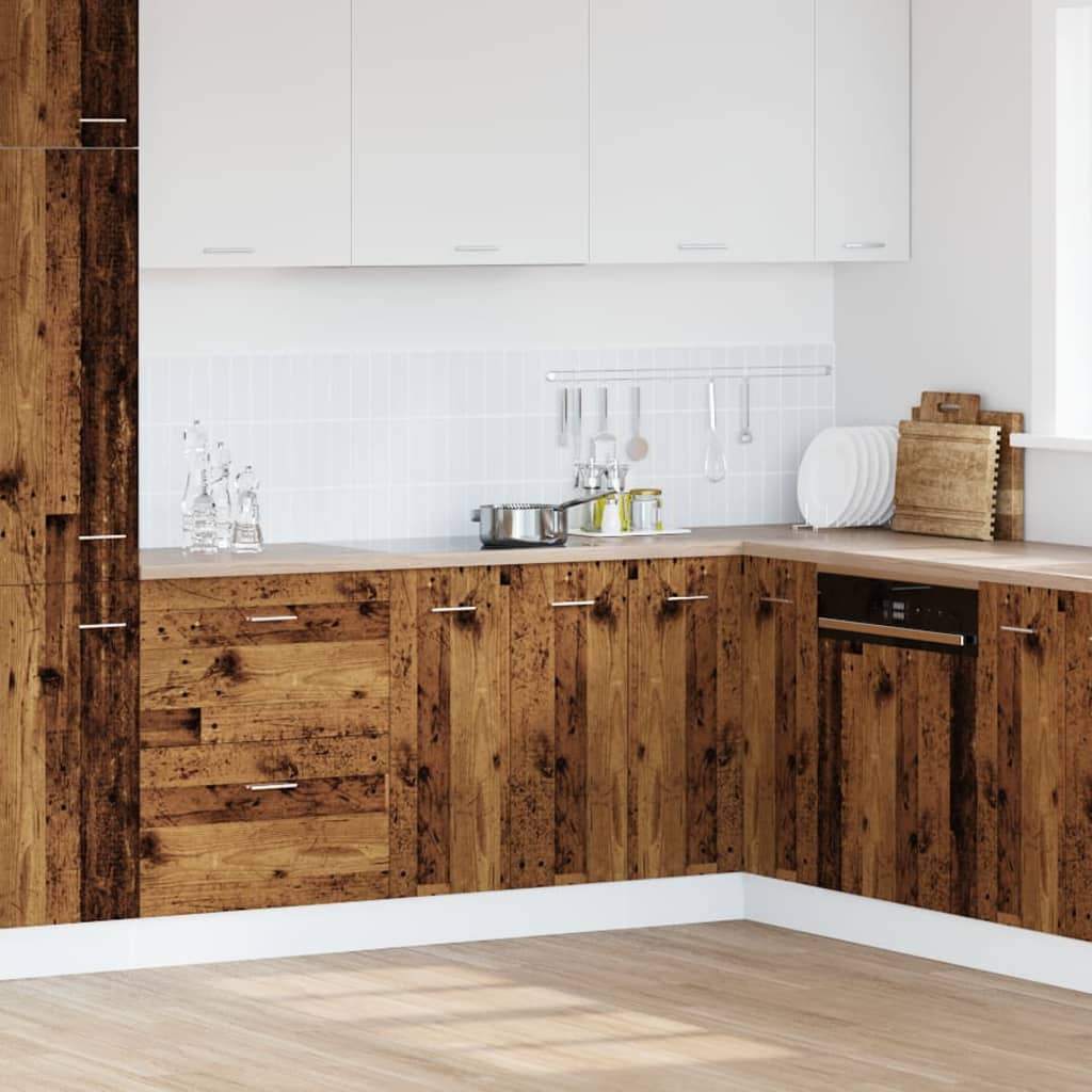 Armário inferior “Lyon” deriv. madeira madeira velha