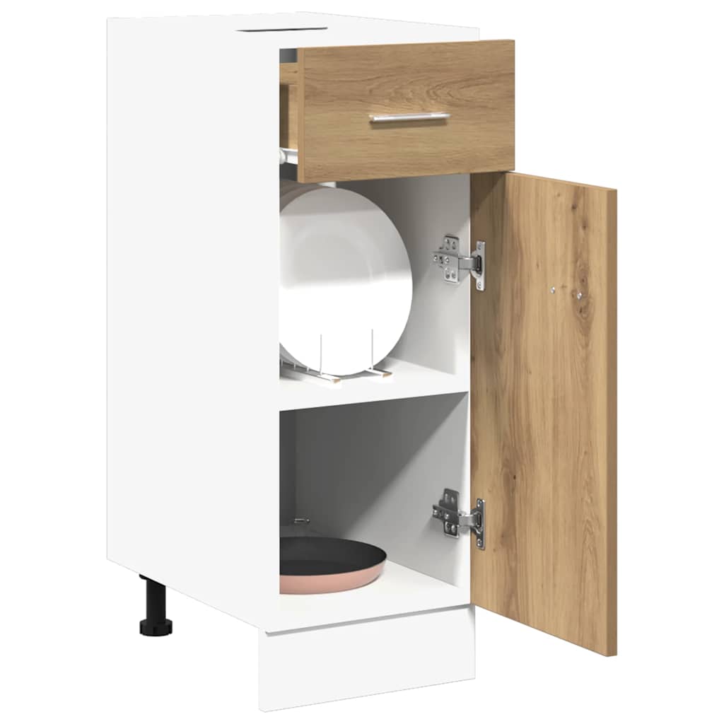 Armário inferior c/ gavetas “Lyon” carvalho artisiano