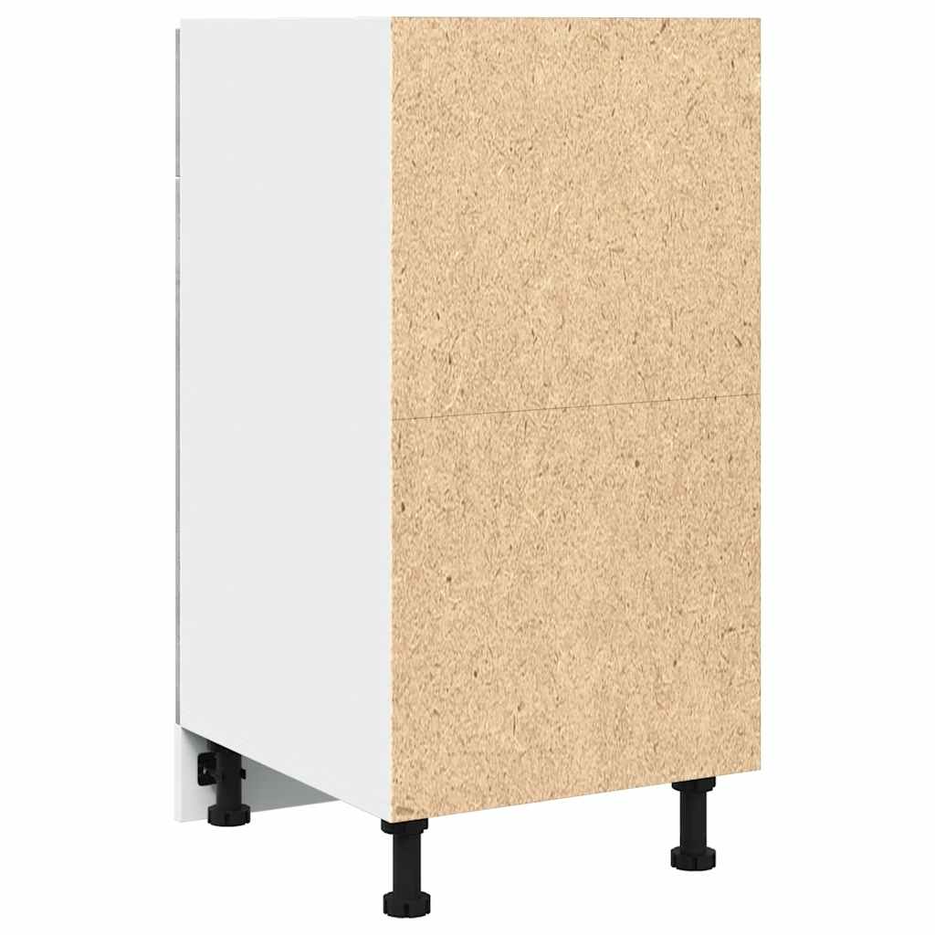 Armário inferior c/ gavetas “Lyon” contraplacado cinzento