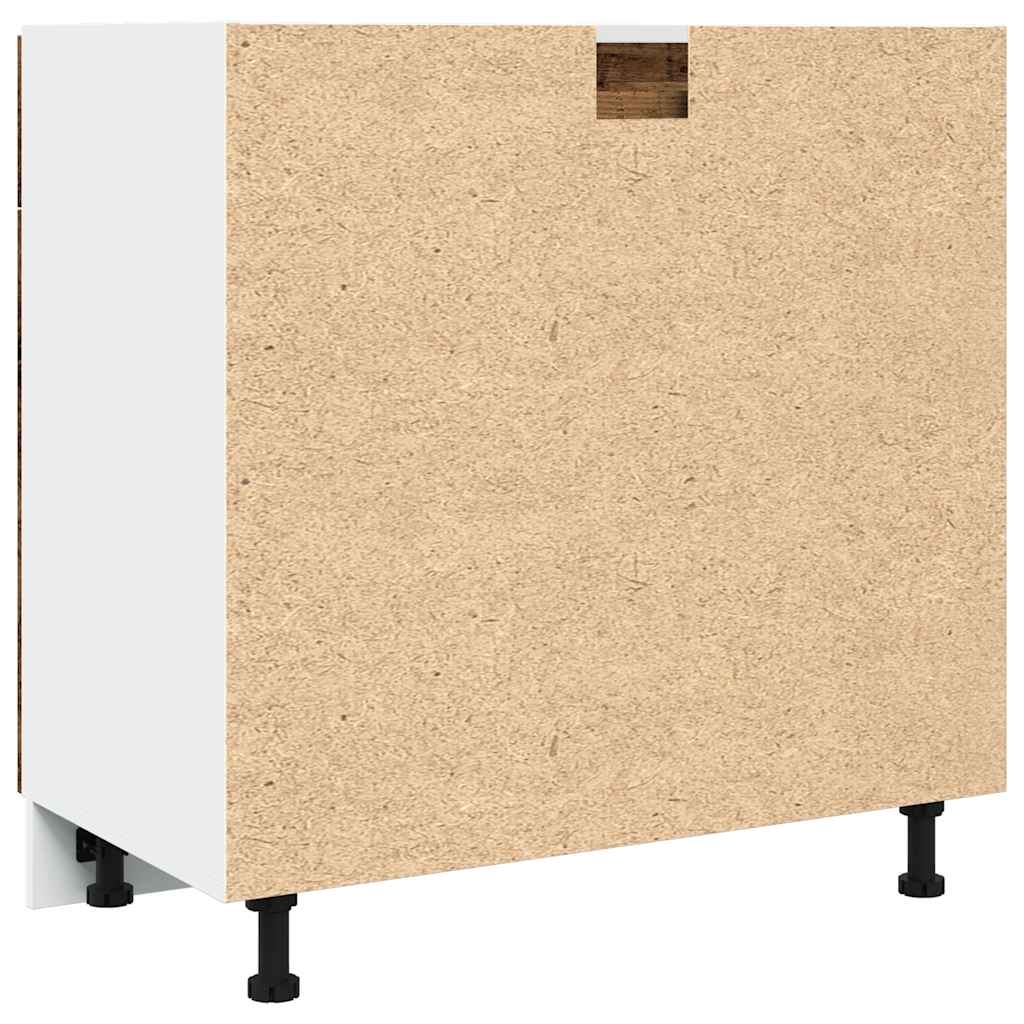 Armário inferior c/ gavetas “Lyon” madeira velha