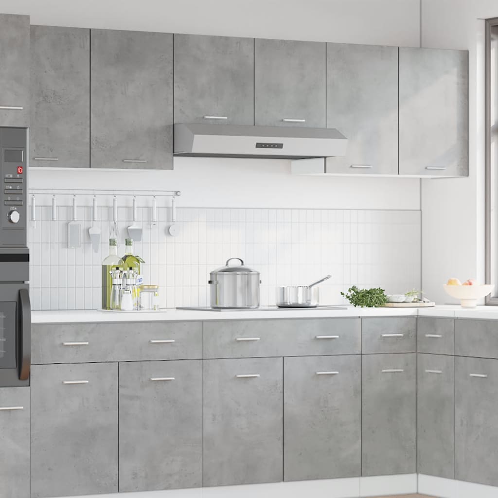 Armário suspenso “Lyon” 80x31x60 cm cinza cimento