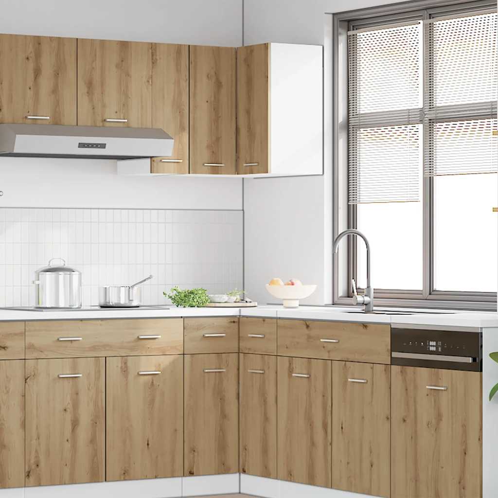 Armário canto suspenso “Lyon” carvalho artisiano