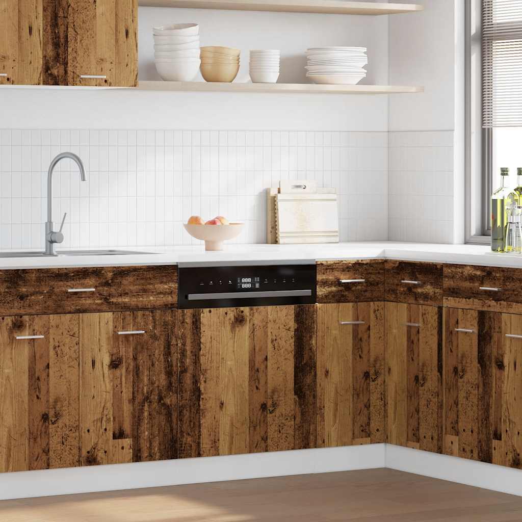 Painel máq lavar louça “Lyon” 45x3x67 cm madeira velha