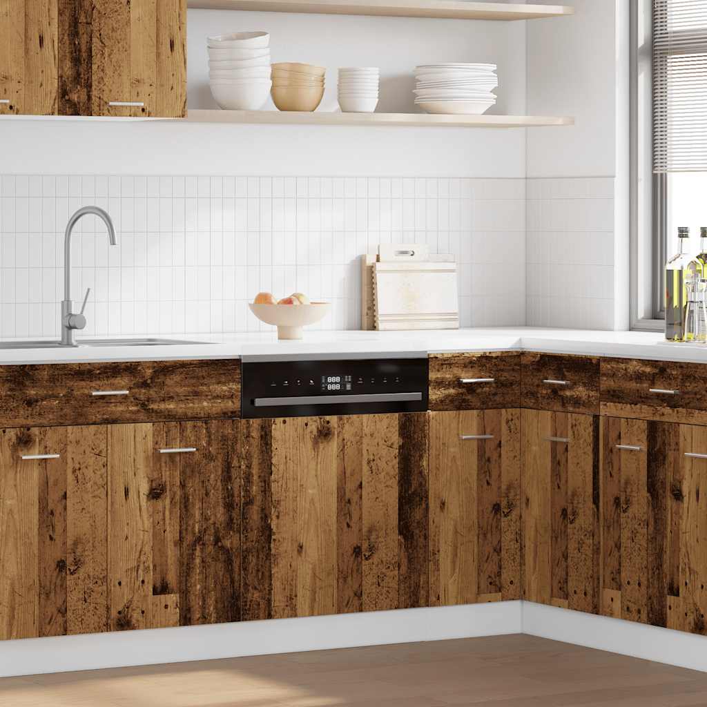 Painel máquina lavar louça “Lyon” madeira velha