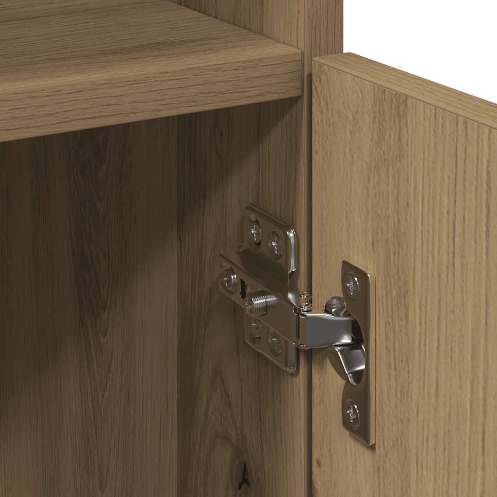 Armário WC 30x30x179 cm derivados de madeira carvalho artisiano