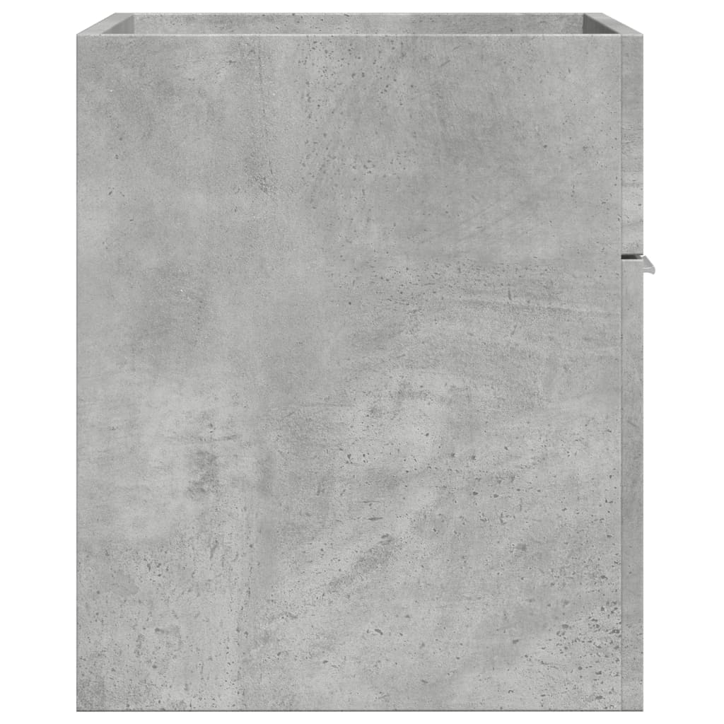Armário lavatório 60x38,5x46 cm contraplacado cinzento cimento