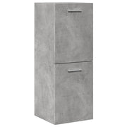 Armário suspenso de WC 30x30x80 cm deriv. madeira cinza cimento