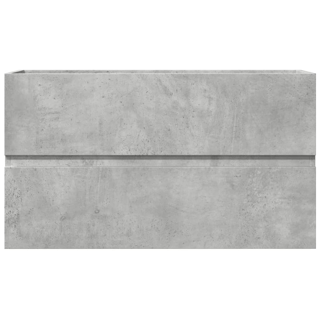Armário lavatório 90x38,5x45 cm contraplacado cinzento cimento