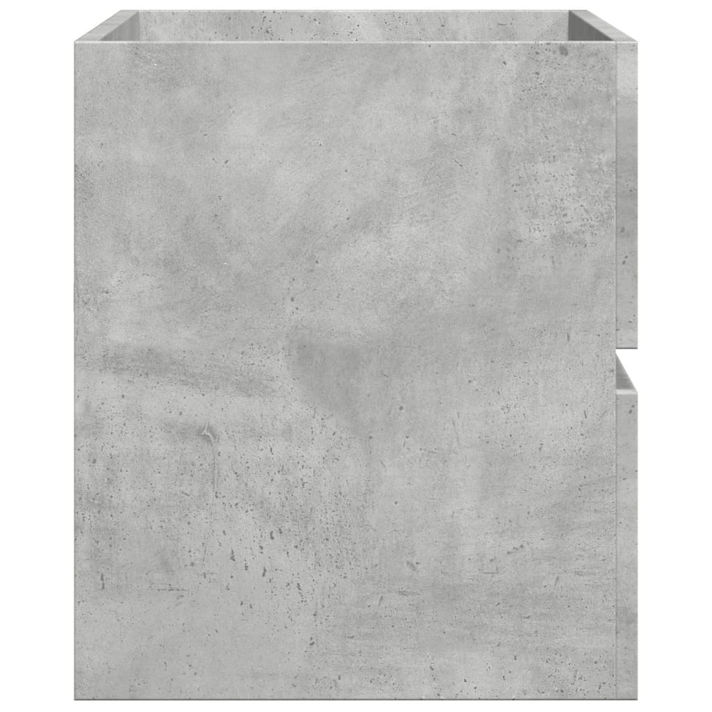 Armário lavatório 90x38,5x45 cm contraplacado cinzento cimento