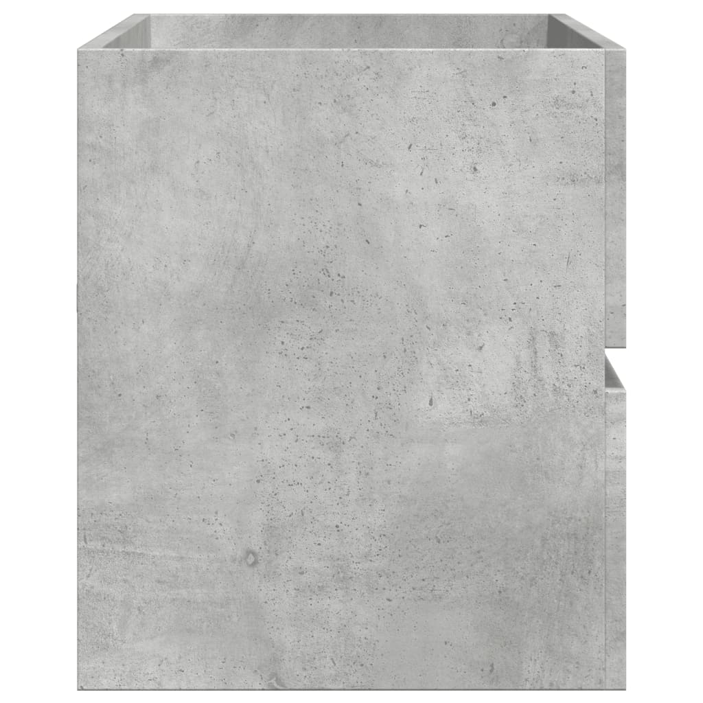 Armário lavatório 100x38,5x45 cm contraplacado cinzento cimento