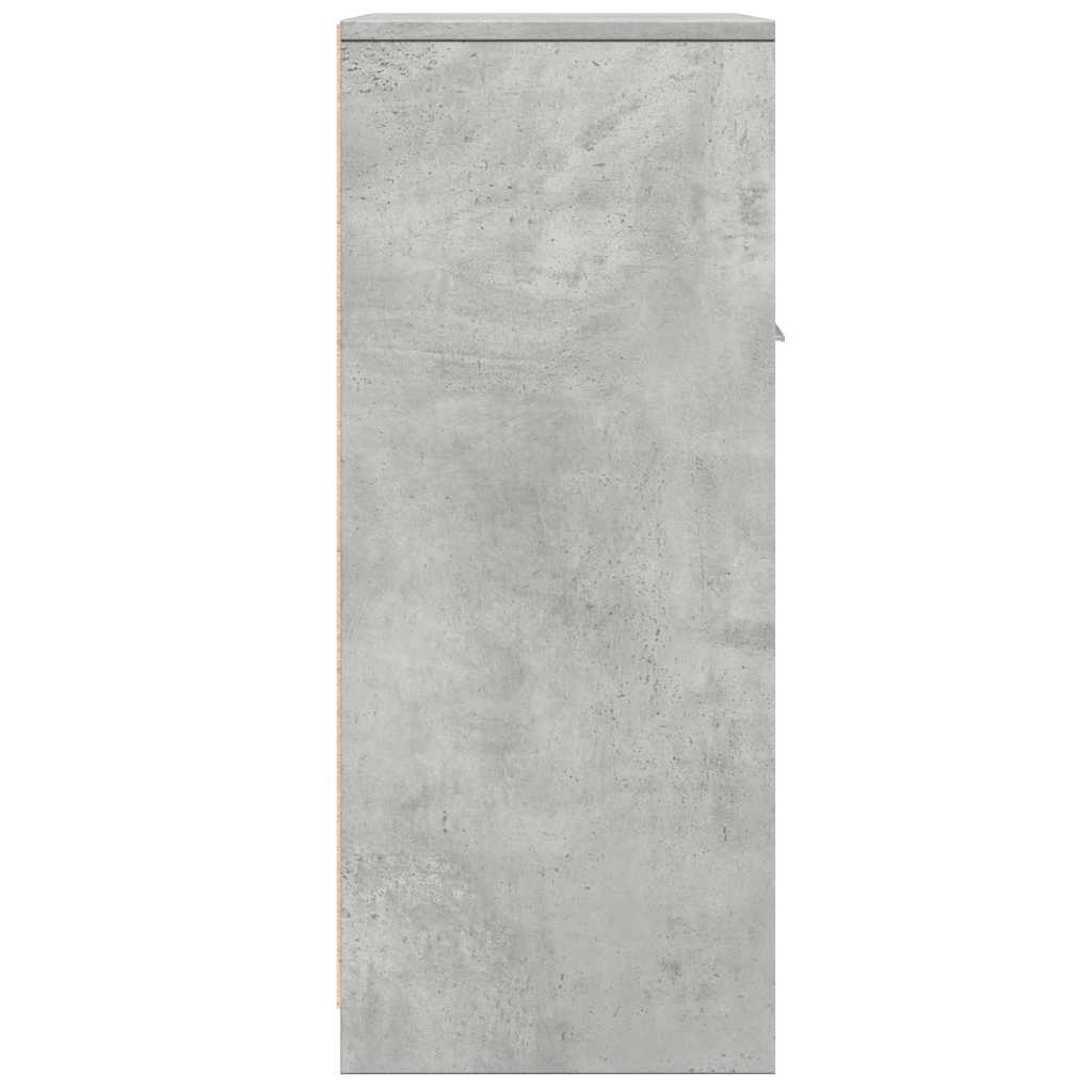 Armário de casa de banho 60x33x80cm contraplacado cinza cimento