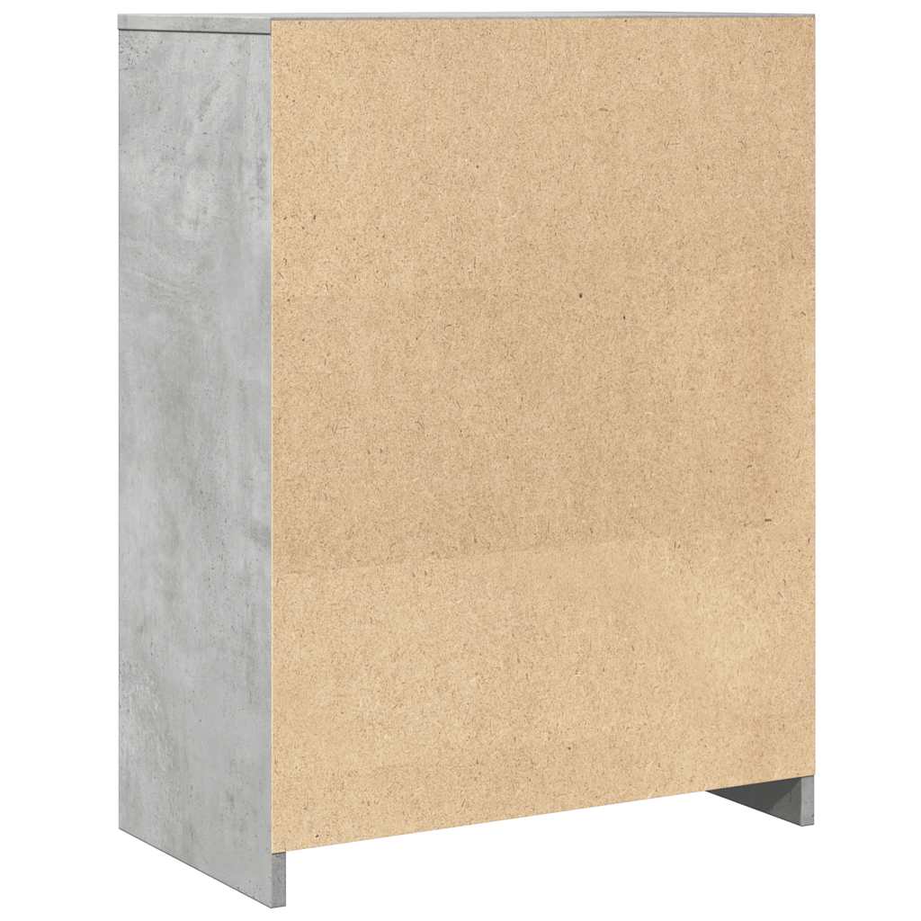 Armário de casa de banho 60x33x80cm contraplacado cinza cimento