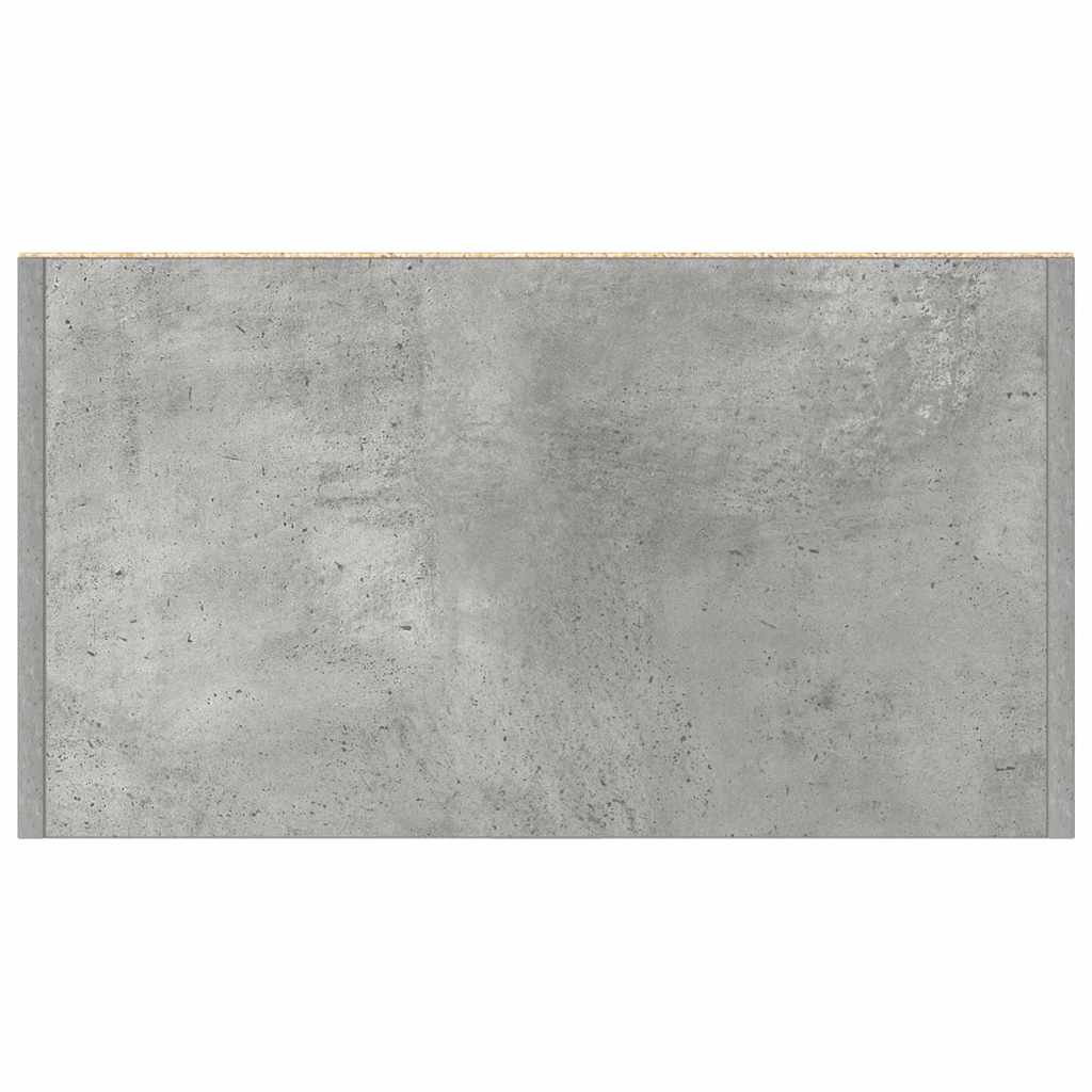 Armário de casa de banho 60x33x80cm contraplacado cinza cimento