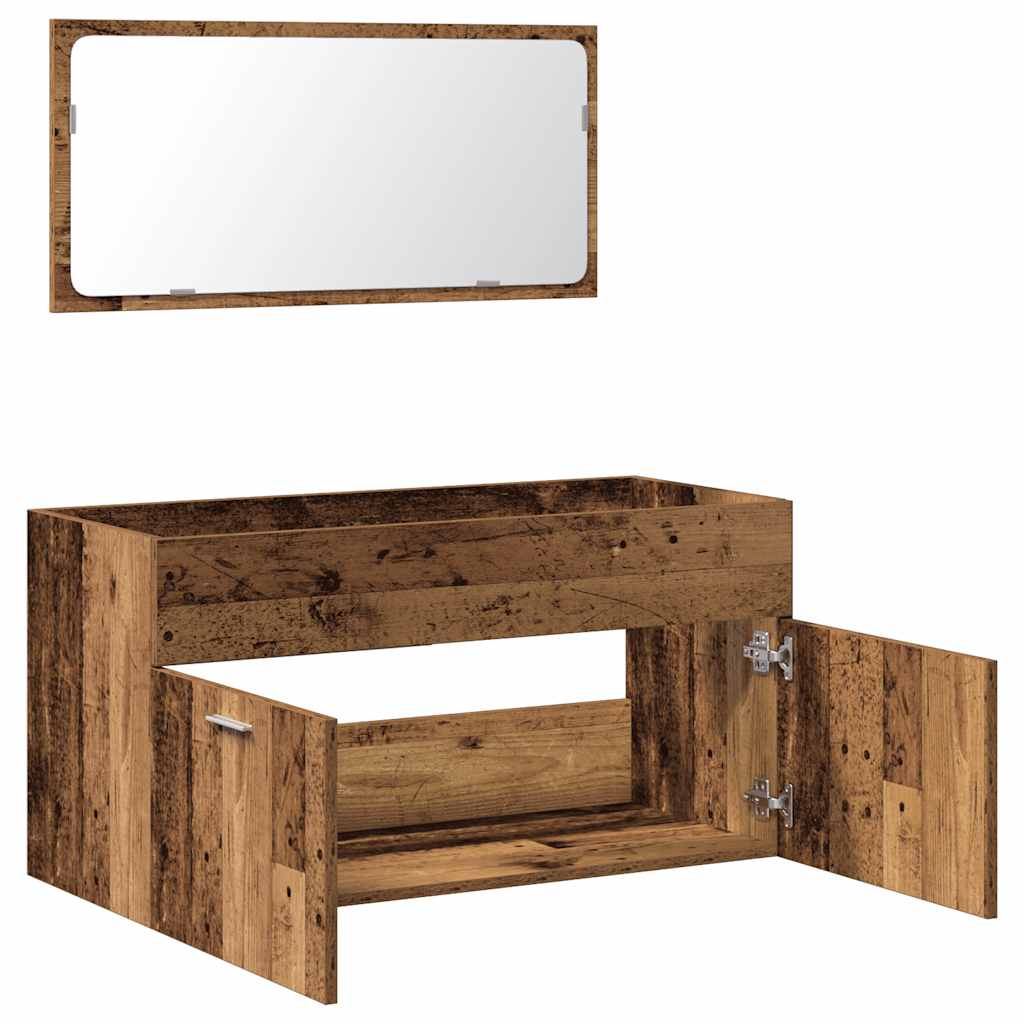 Móvel casa de banho espelho madeira antiga madeira trabalhada