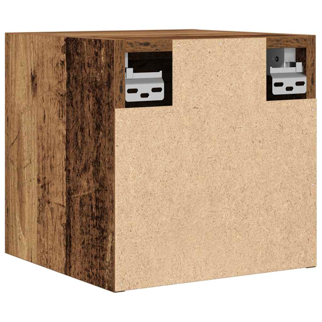 Móvel de TV de parede 2 pcs 30,5x30x30 cm madeira velha