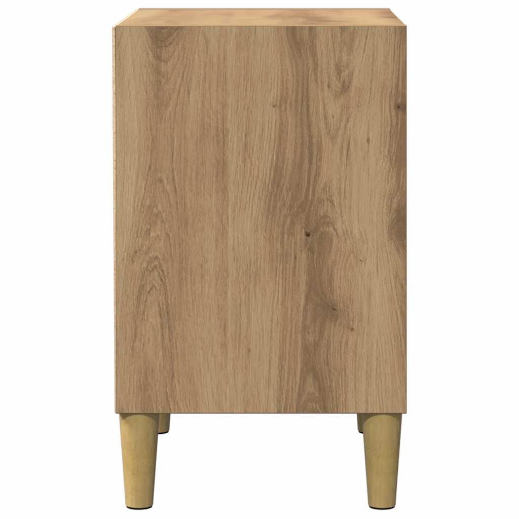 Mesa de cabeceira em carvalho artesanal 40x30x50 cm