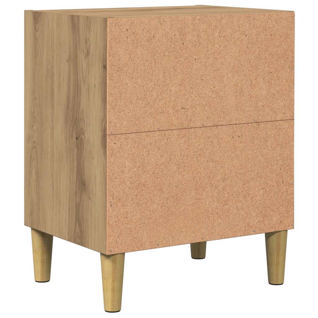 Mesa de cabeceira em carvalho artesanal 40x30x50 cm