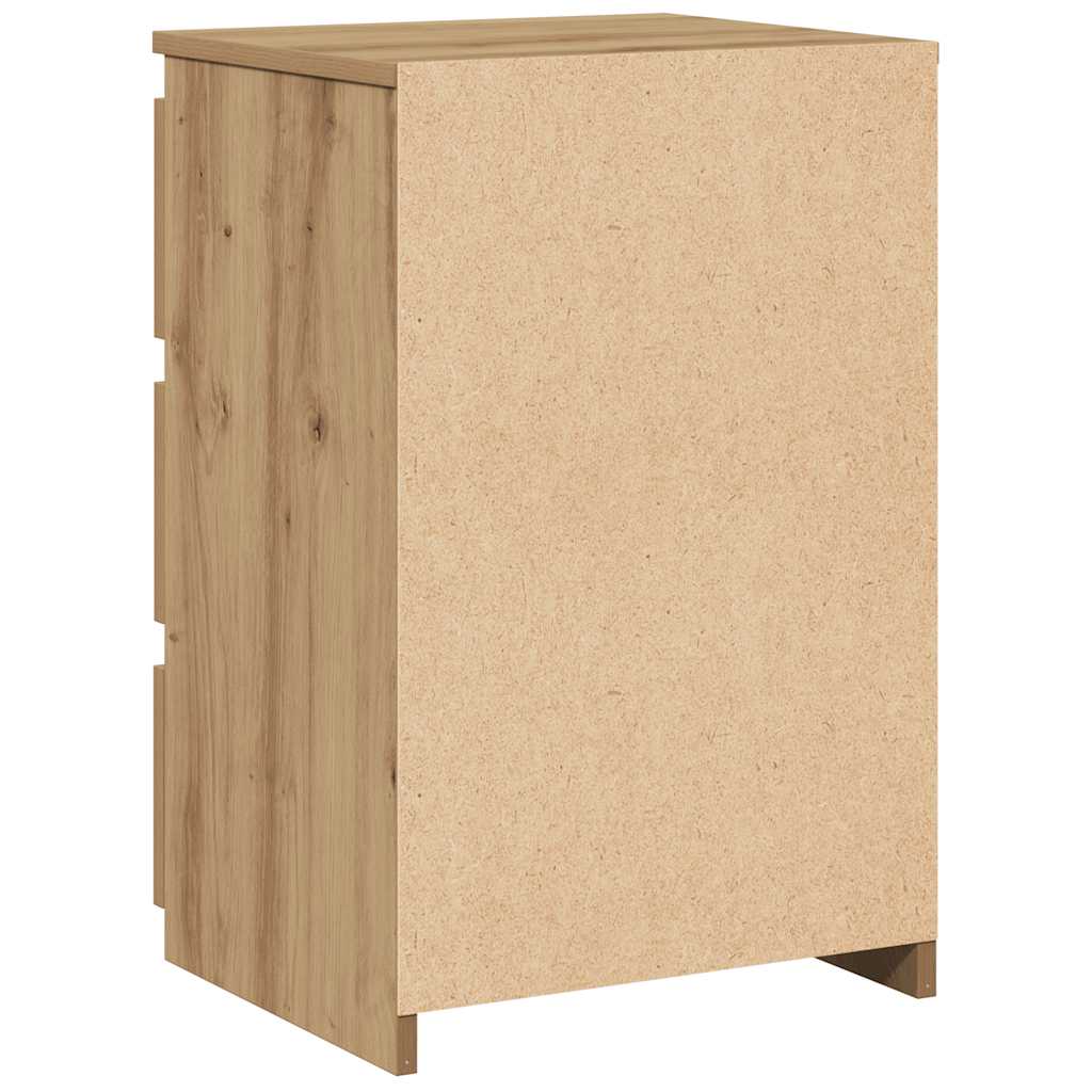Mesa de cabeceira em carvalho artesanal 40x35x62,5 cm