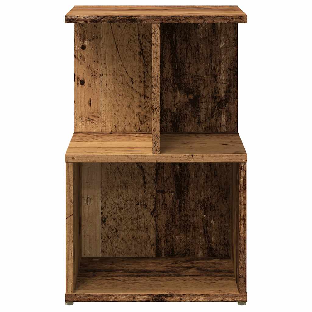 Mesa de cabeceira madeira velha 35x35x55 cm madeira trabalhada