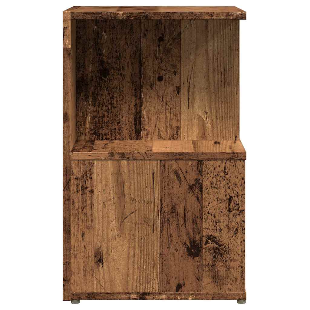 Mesa de cabeceira madeira velha 35x35x55 cm madeira trabalhada