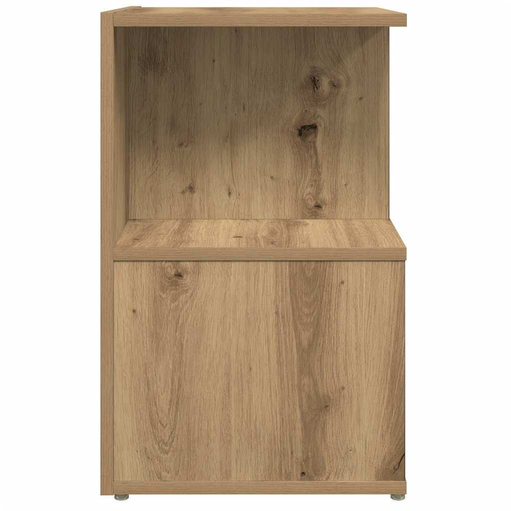 Mesa cabeceira 35x35x55 cm derivados madeira carvalho artisiano